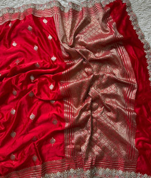 Authentic Banarasi premium mashru silk saree