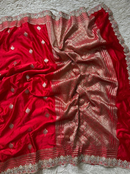 Authentic Banarasi premium mashru silk saree