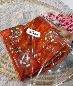 Premium saree in soft shine silk fabric