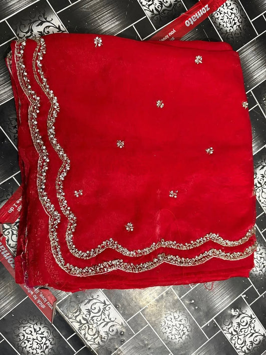 Beautiful designer Fandy silk saree