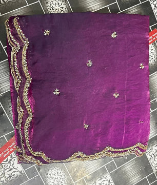 Beautiful designer Fandy silk saree