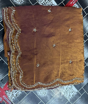 Beautiful designer Fandy silk saree