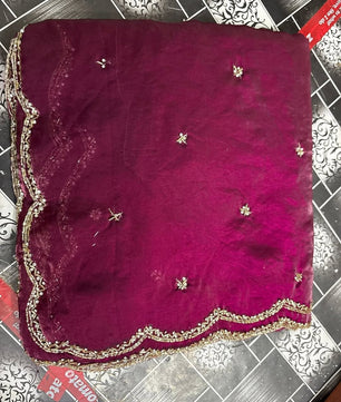 Beautiful designer Fandy silk saree