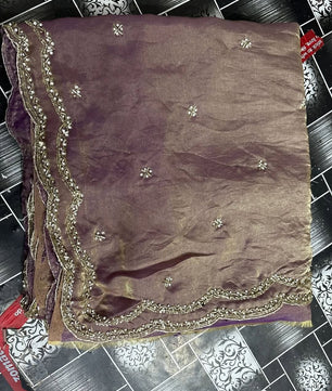 Beautiful designer Fandy silk saree