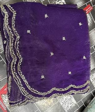 Beautiful designer Fandy silk saree