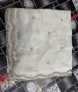 Beautiful designer Fandy silk saree