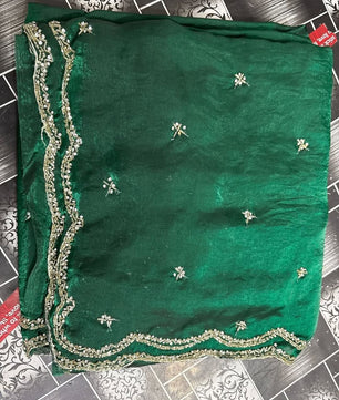 Beautiful designer Fandy silk saree