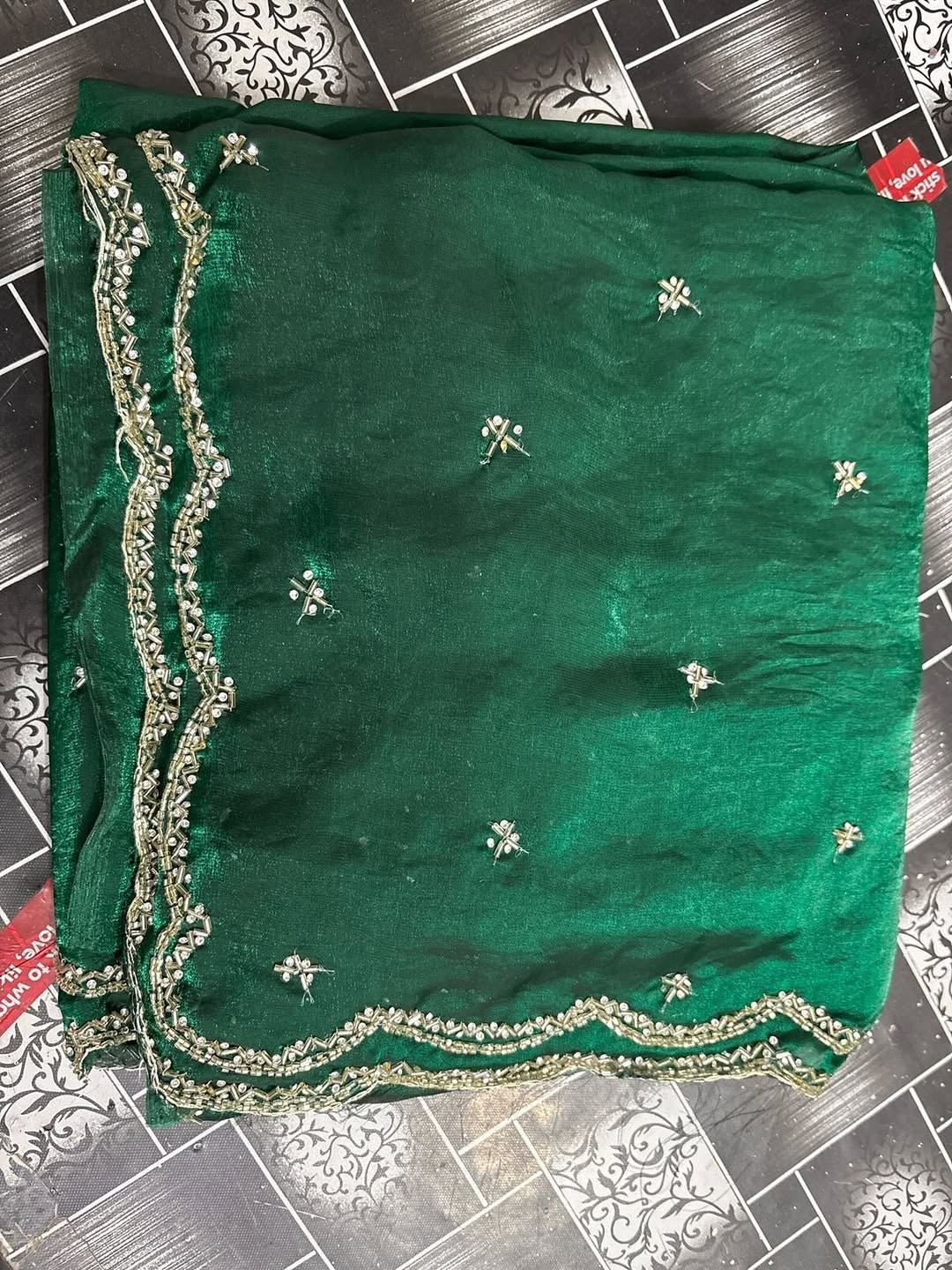 Beautiful designer Fandy silk saree
