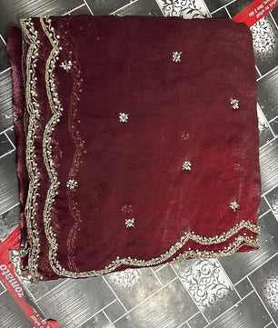 Beautiful designer Fandy silk saree