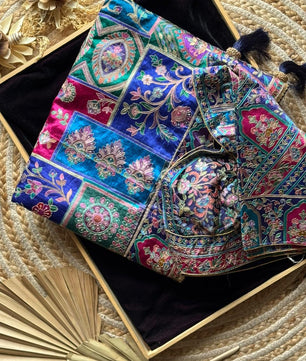 Viral Crepe Fabric With Printed Pattern Sequience Work Saree