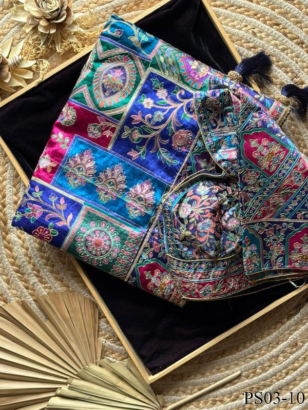 Viral Crepe Fabric With Printed Pattern Sequience Work Saree