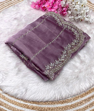 Zimmy choo hand work saree