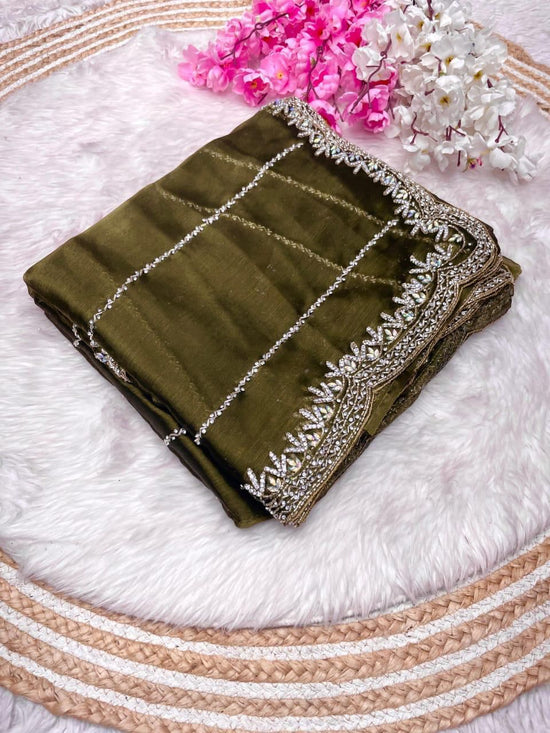 Zimmy choo hand work saree