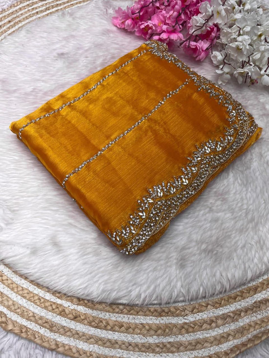 Zimmy choo hand work saree