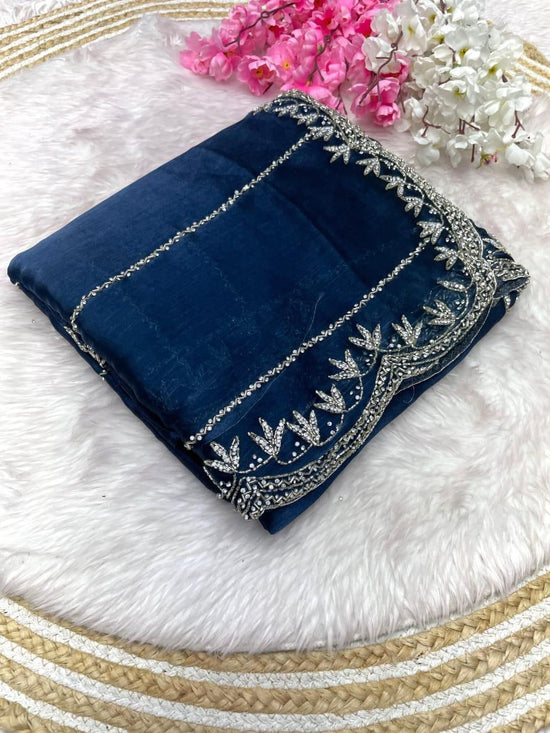 Zimmy choo hand work saree