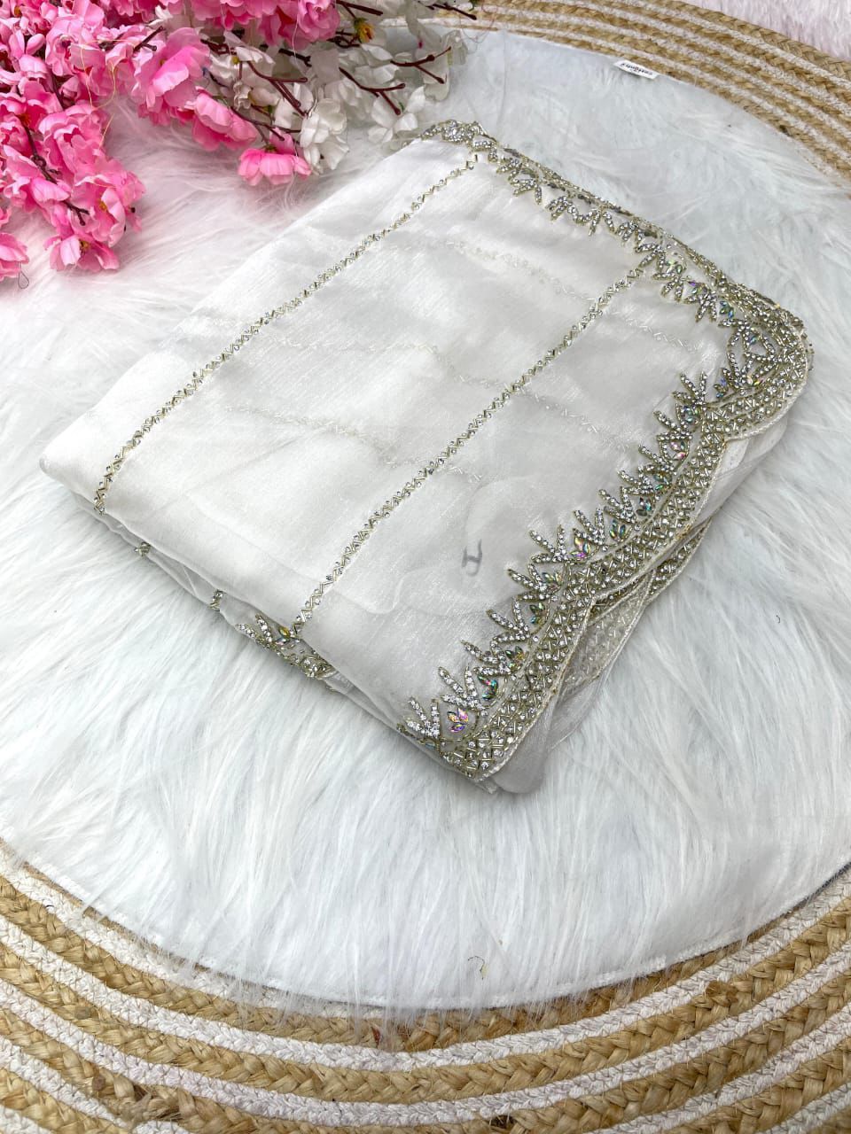 Zimmy choo hand work saree