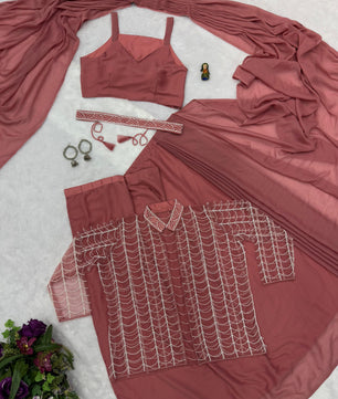 ✨ NEW LAUNCH – Celeste Ready-to-Wear Indo-Western Saree by Sareewala ✨