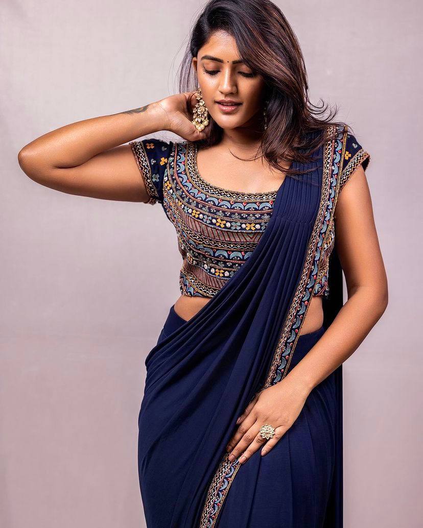 Georgette Ready To Wear Saree With Full- Stitched Blouse Design Launch