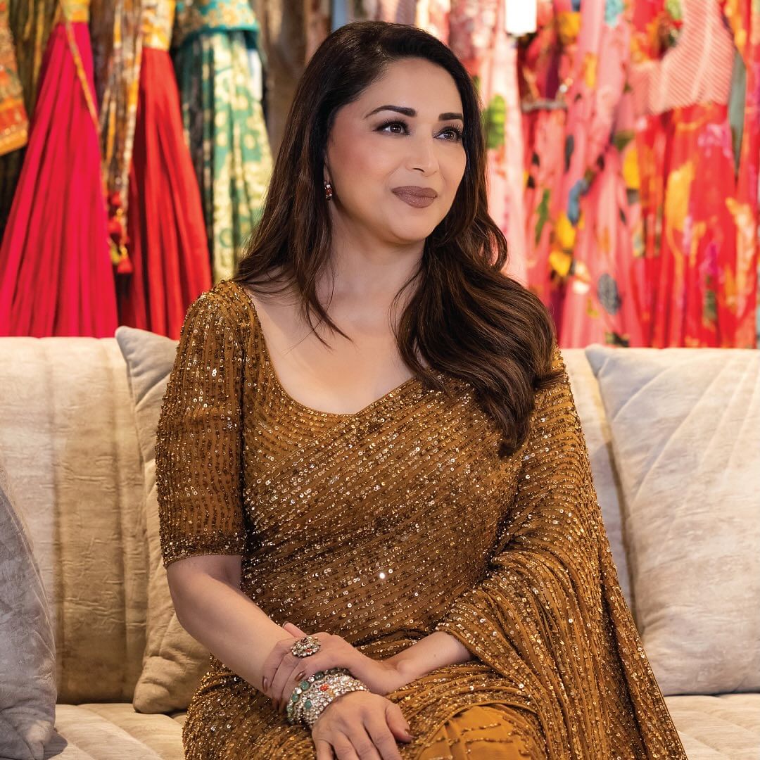 New Bollywood MADHURI DIXIT BlockBuster Sequins Design Launching