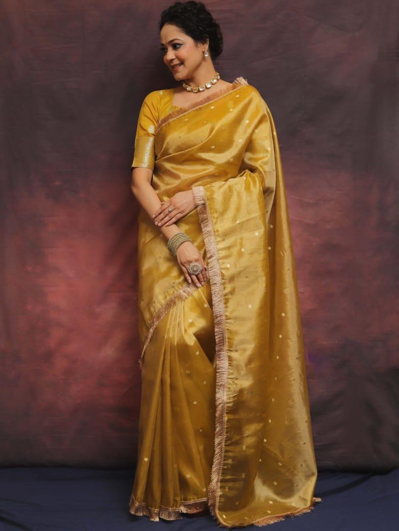 banarasi SOFT &nbsp; &nbsp;TISSUE SILK saree