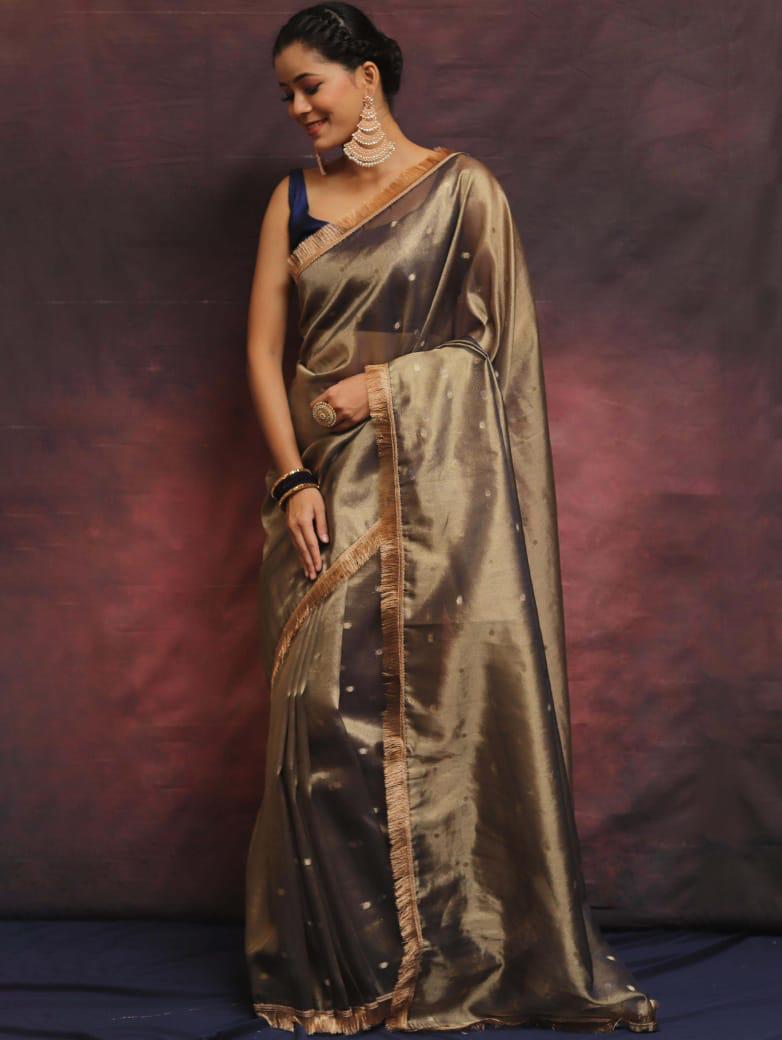 banarasi SOFT &nbsp; &nbsp;TISSUE SILK saree