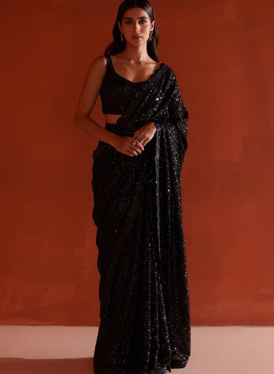 |Bollywood insipired Black Saree Party wear| NAIRA by Sareewala ✨