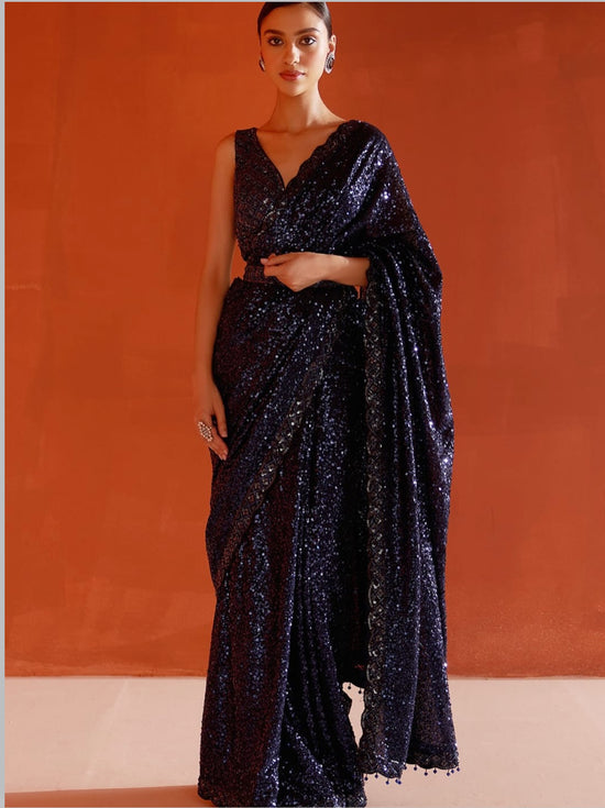 |Bollywood insipired Black Saree Party wear| NAIRA by Sareewala ✨