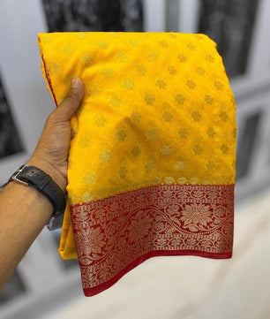 Premium banarasi Georgette silk saree