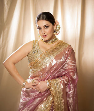 MAHARANI GLASS TISSUE SILK saree collection.