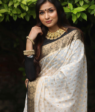 Premium banarasi Georgette silk saree