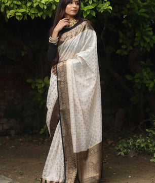 Premium banarasi Georgette silk saree