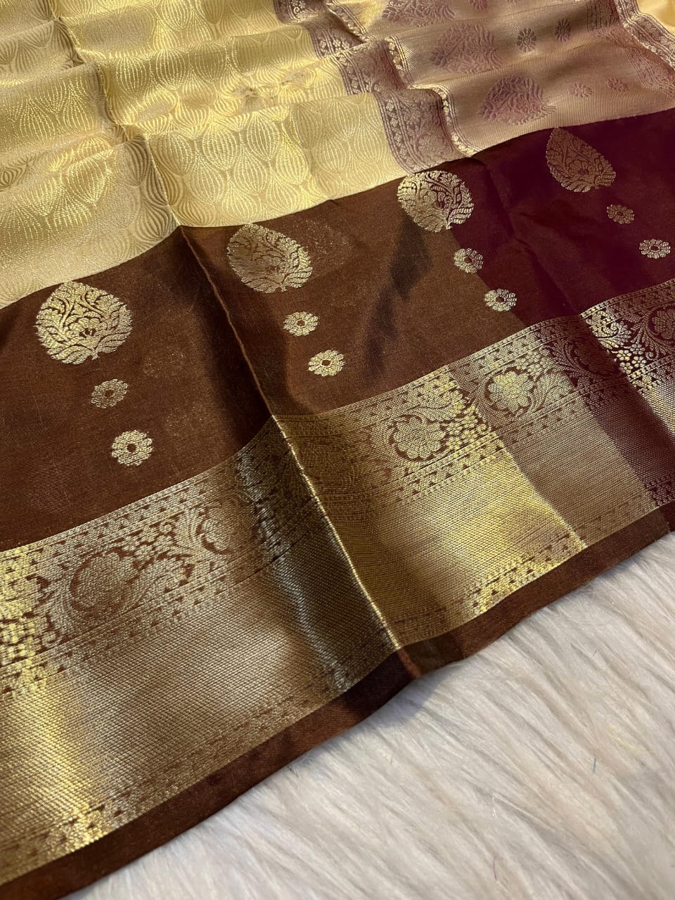 banarasi KORA MUSLIN SILK saree collection. All over weaving design.