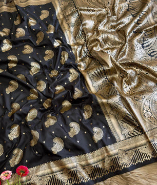 Dhurandhar silk* saree with rich zari weaving