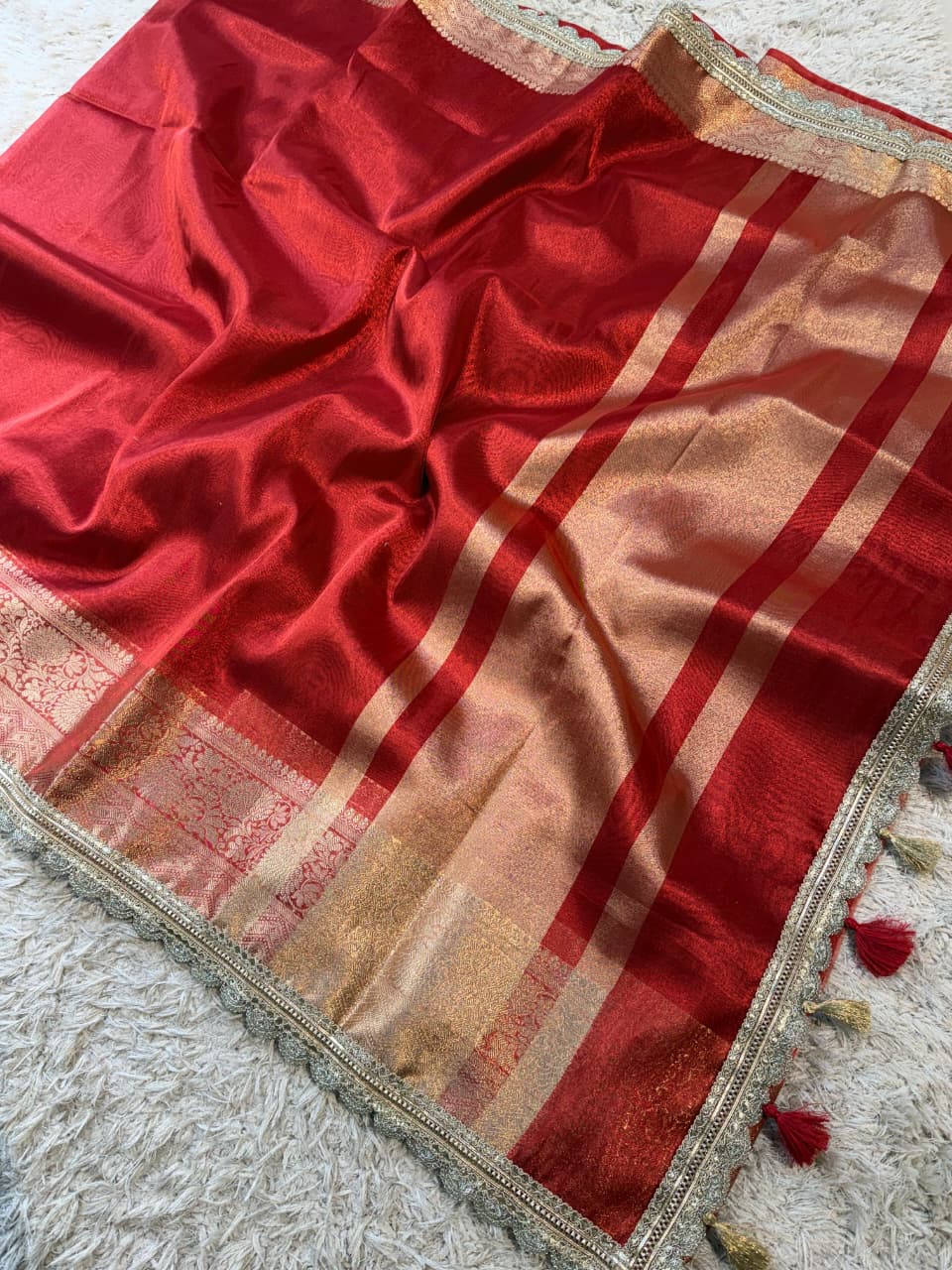 Banarasi Tissue lace border Saree