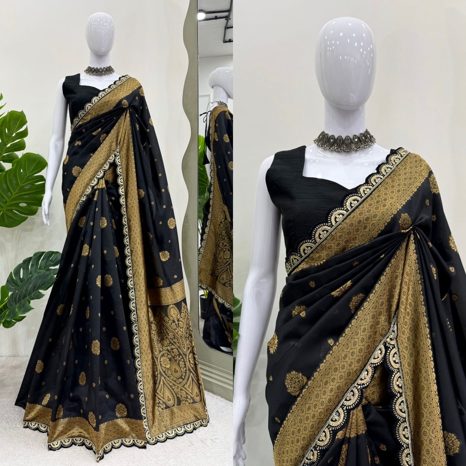 Designer Saree on Kota Silk Febric