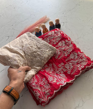 Primium Pure HO SILK with codding Work and scalp Borde