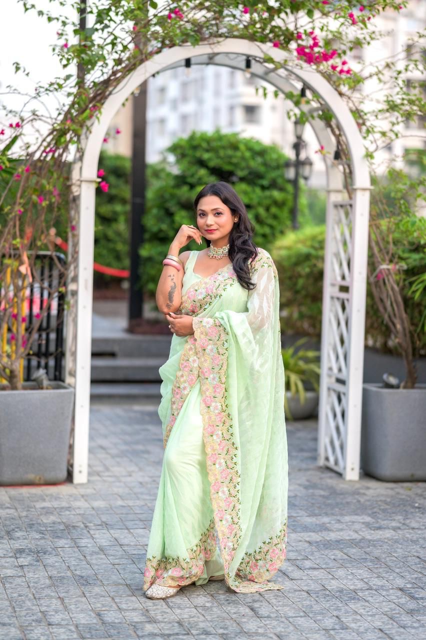 Bollywood Inspired beautiful Georgette saree