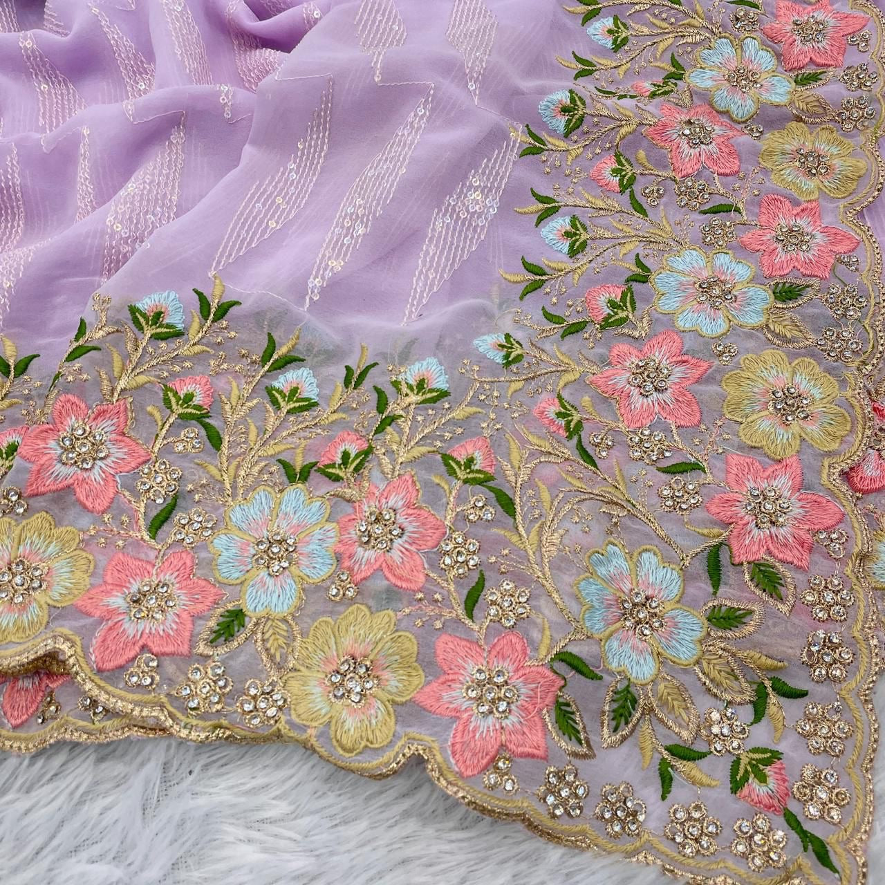 Bollywood Inspired beautiful Georgette saree