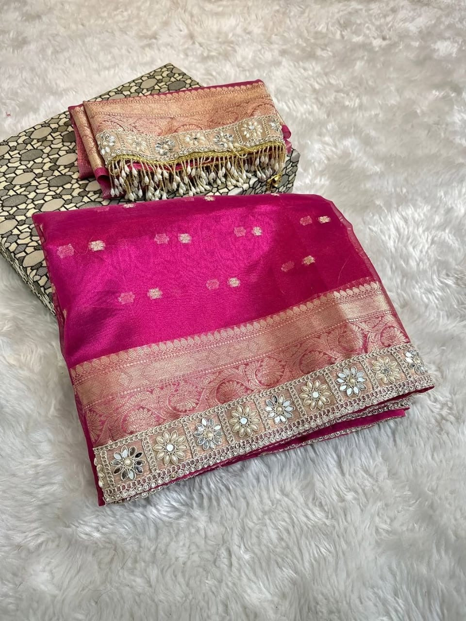 Banarsi soft tissue silk saree