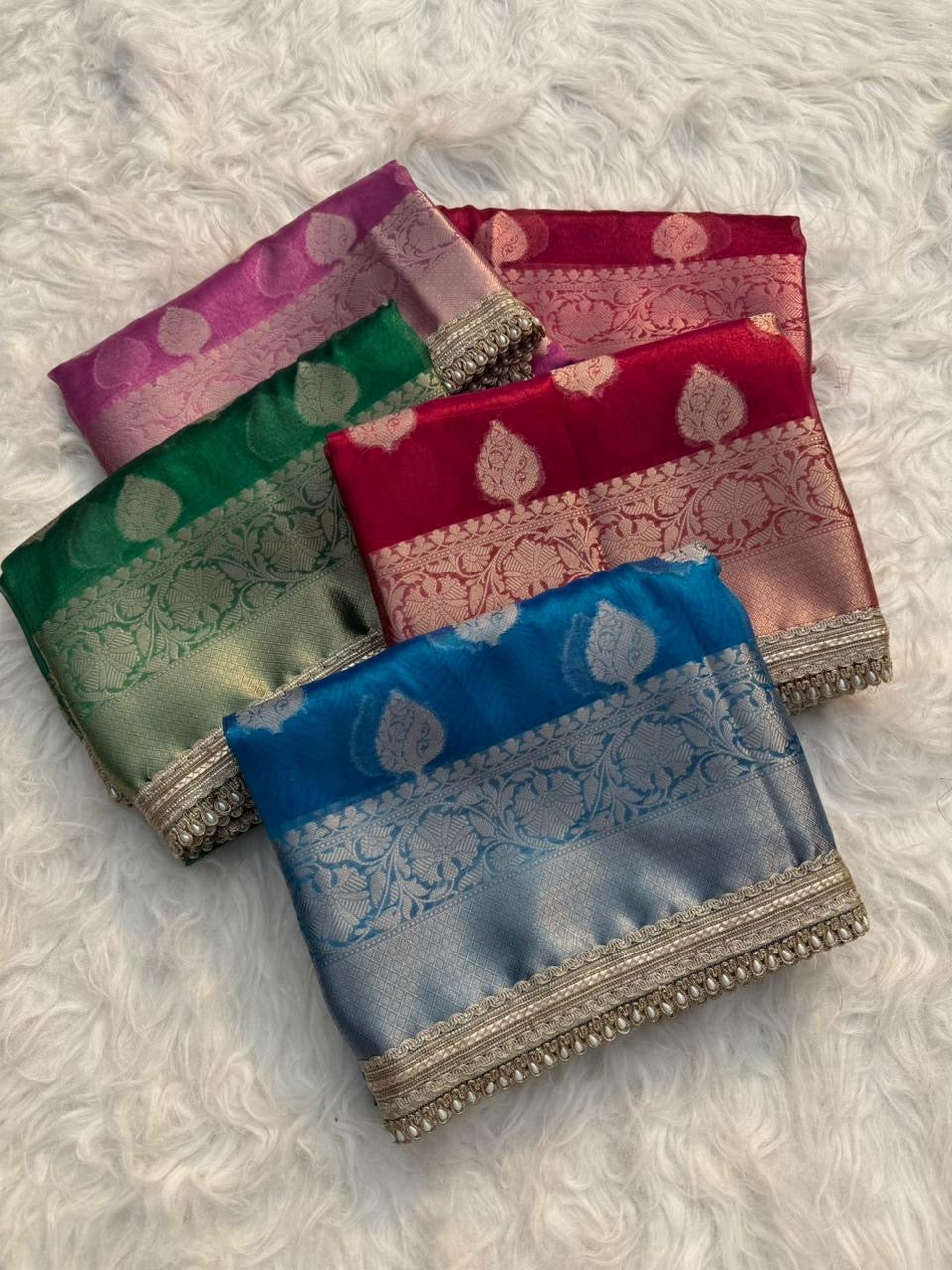 Premium banarasi soft Maharani tissue silk saree