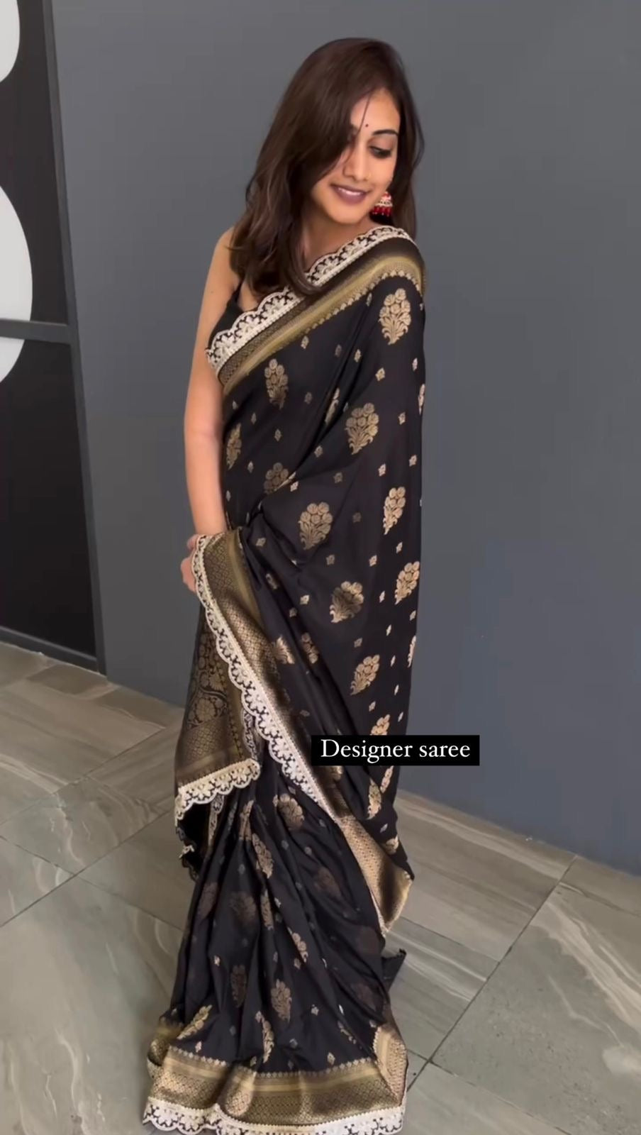 Designer Saree on Kota Silk Febric