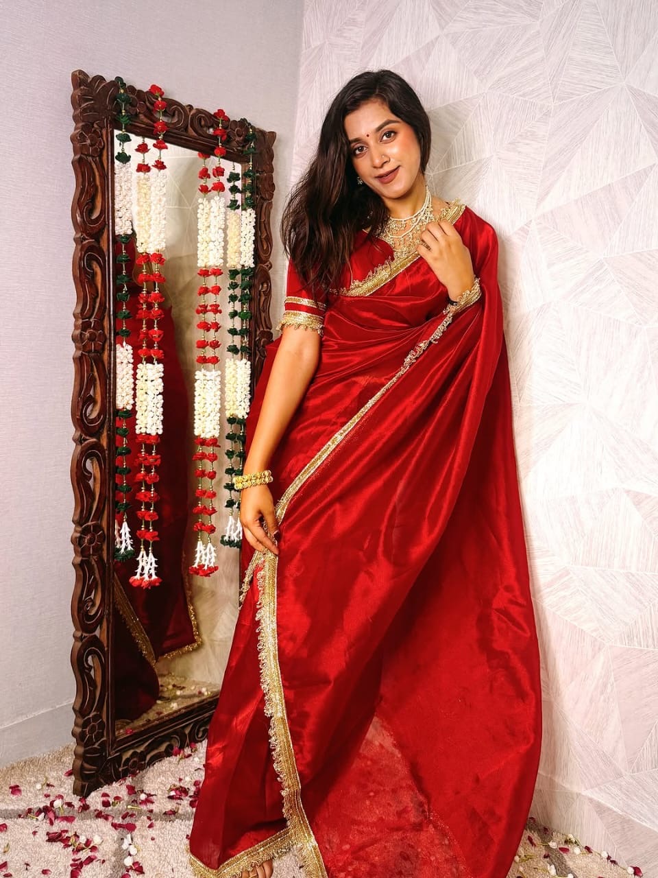 Banarasi soft Saree with customised name