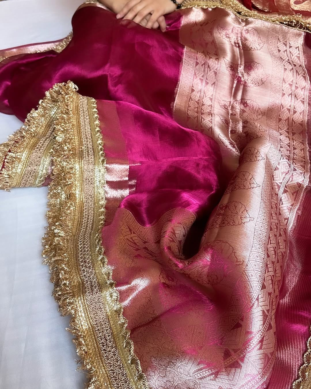 Maharani tissue silk saree