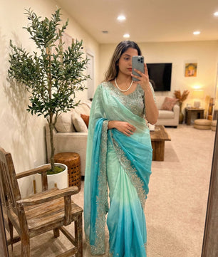 Soft Fandy satin saree