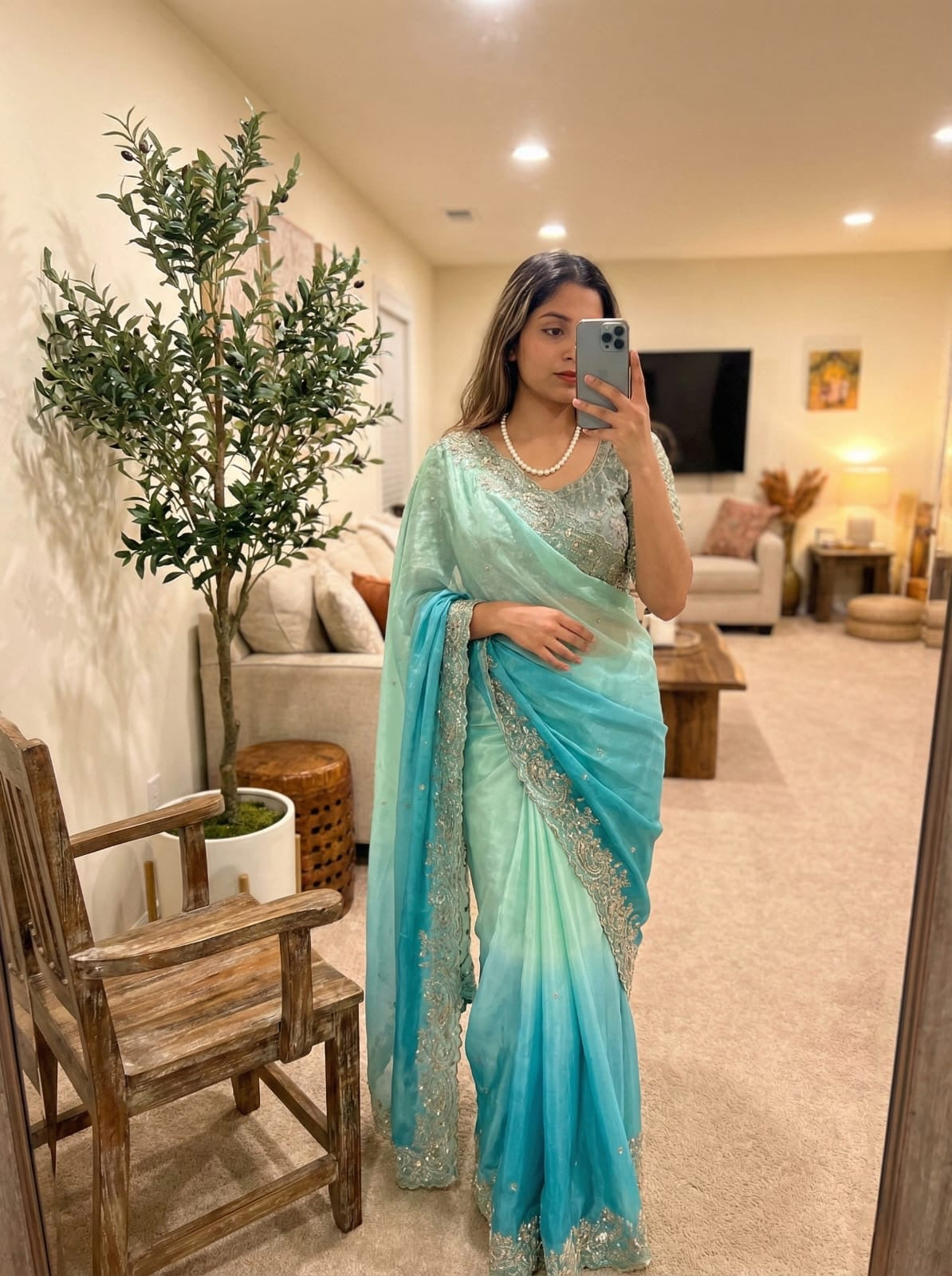 Soft Fandy satin saree