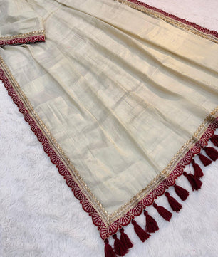 TISSUE GOLDEN SOFT SAREE