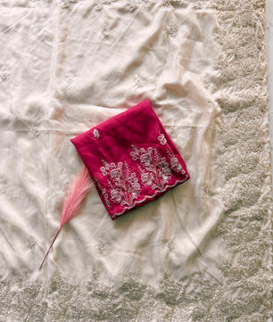 Primium Pure HO SILK with codding Work and scalp Borde