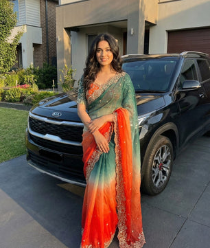 Soft Fandy satin saree