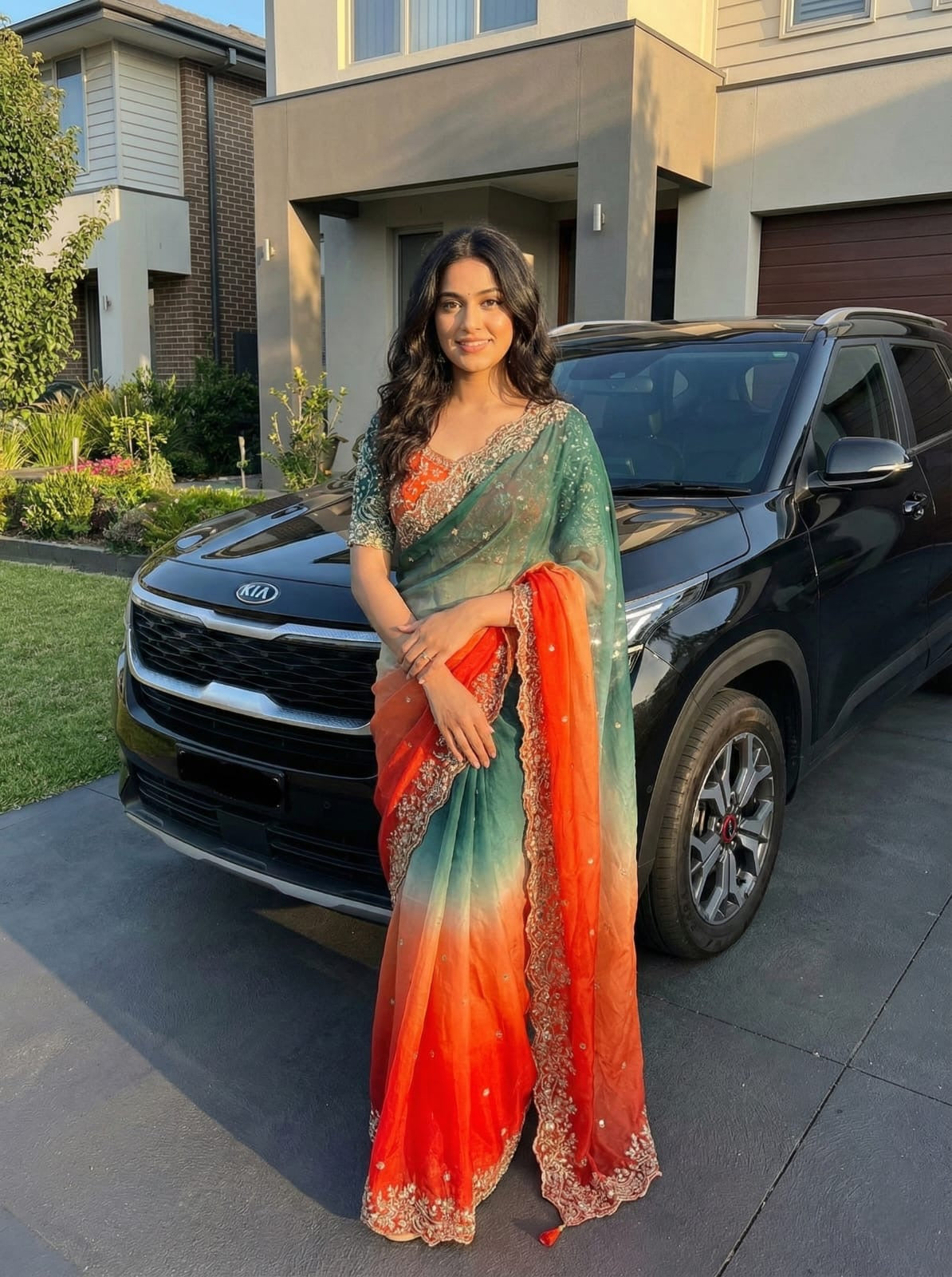 Soft Fandy satin saree