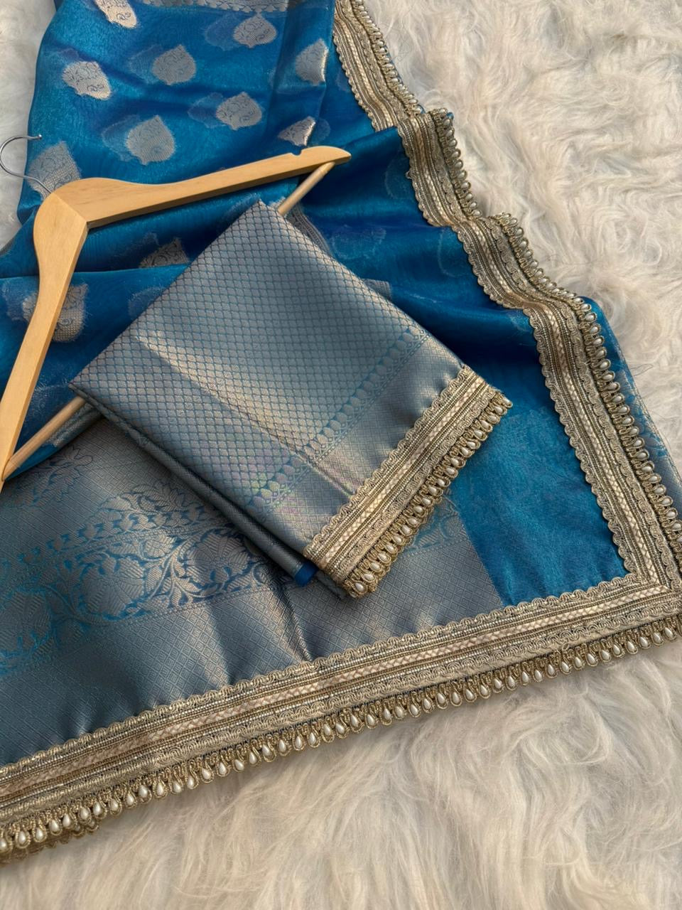 Premium banarasi soft Maharani tissue silk saree